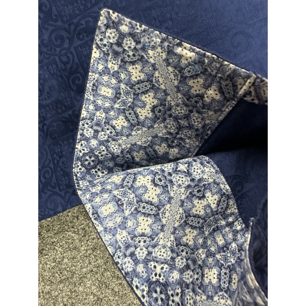 Robert Graham Paisley Blue Button Down Shirt Men's XL Geometric Accent L/S - Picture 8 of 9